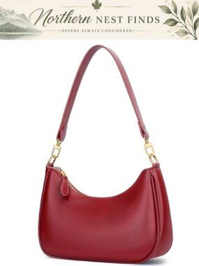 KKXIU Faux Leather Hobo Shoulder Bag with Chain Strap